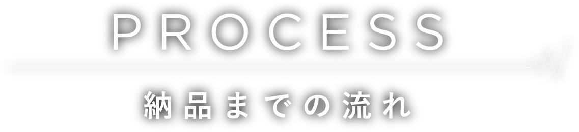 PROCESS 納品までの流れ